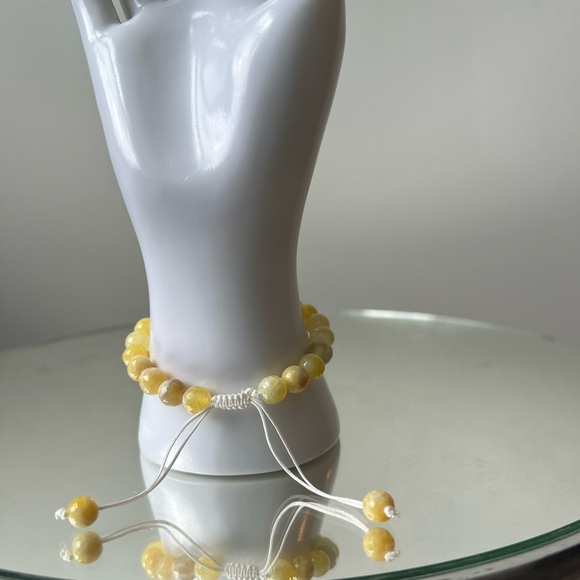 Handmade healing gemstone bracelet. This Agate bracelet is adjustable. - Picture 3 of 7